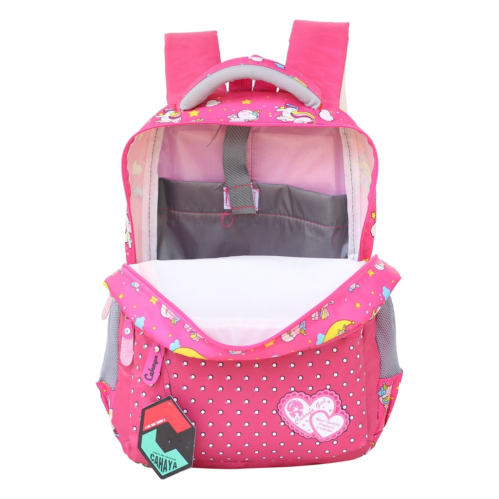 Ransel Gendong Anak Perempuan TK SD Motif Unicorn Pink Tas Punggung Cewek Cantik Bagus Berkualitas