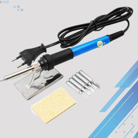 Hot Sale - Solder Iron Adjustable Temperature 60W with 5 Tips / Solder Uap Blower Goot Mini Hp Handp