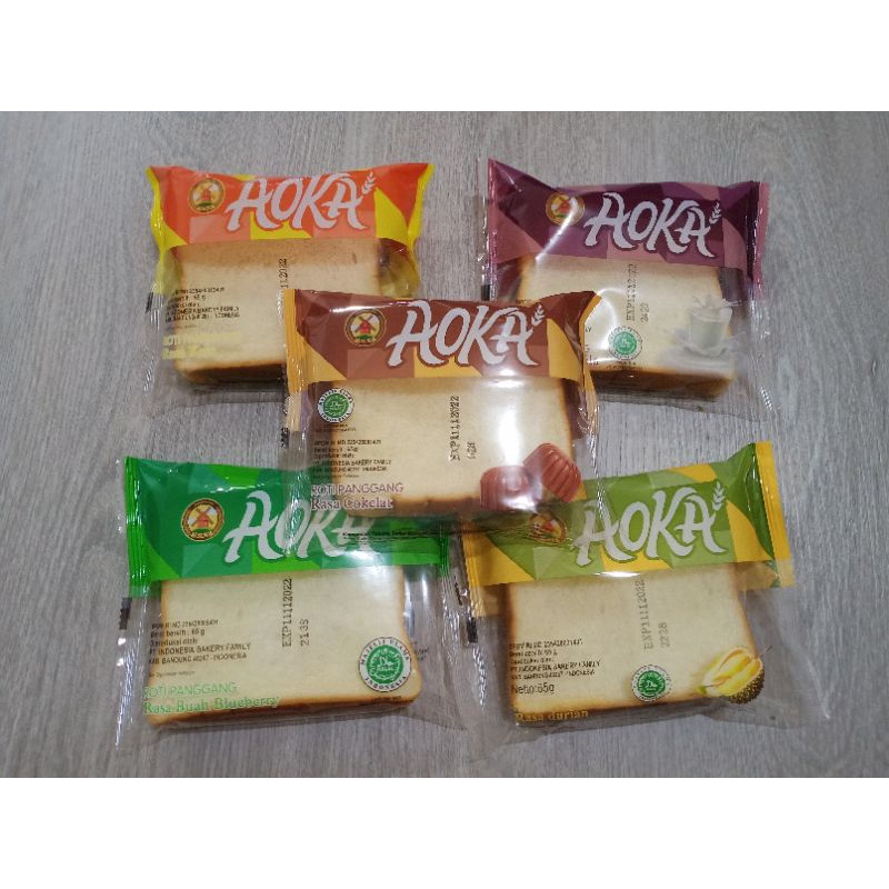

makanan, kue, kue kering, Aoka Roti Panggang Lembut Tersedia Bermacam Rasa