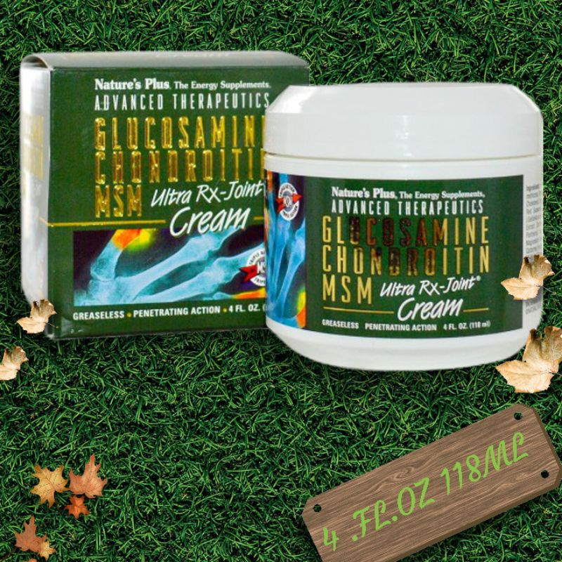Nature's Natures plus Ultra RX-Joint Cream RX Joint Cream Glucosamine Chondroitin msm