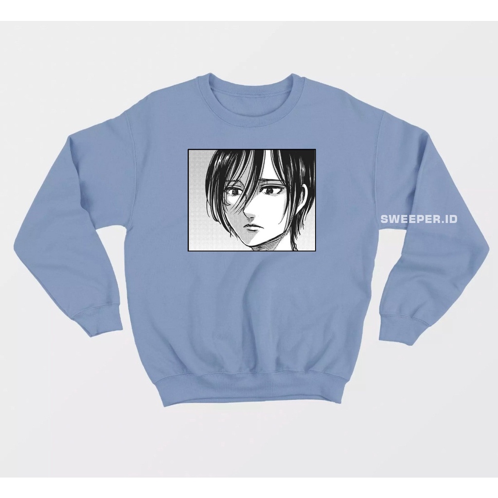 SWEATER ANIME MIKASA SWEATER BAHAN FLEECE