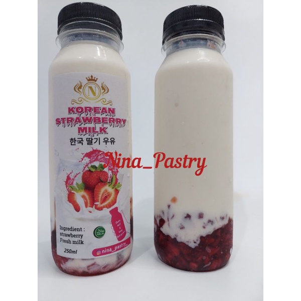 

Korean strawberry milk