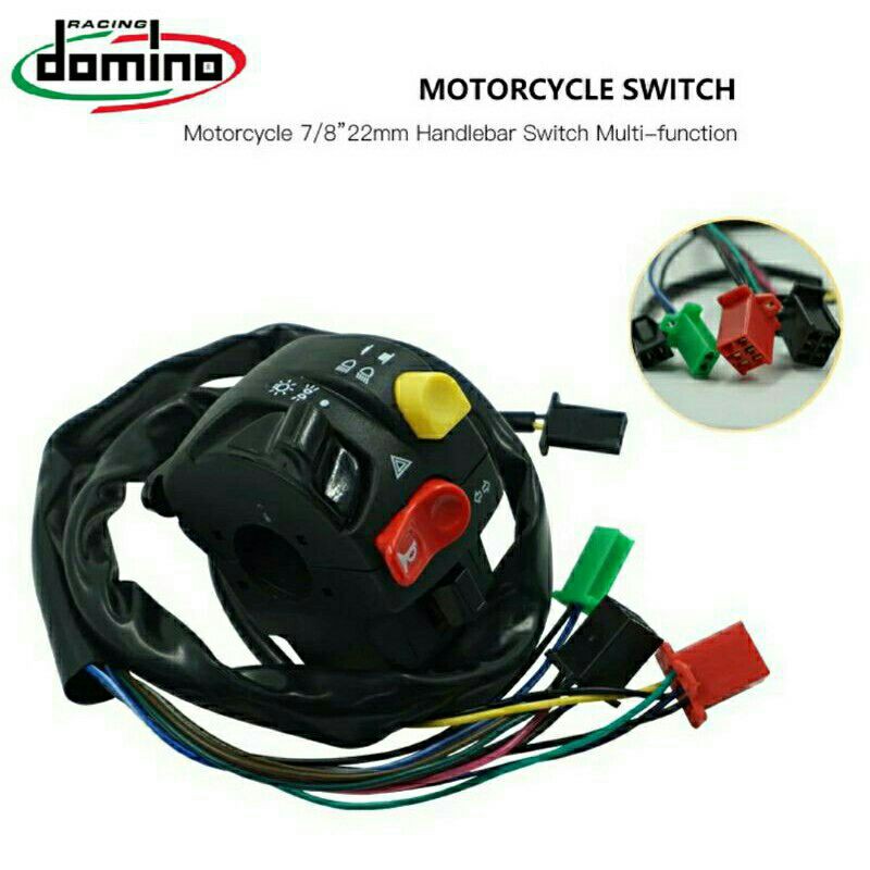 Saklar Kiri Domino Model KTC Kitaco Universal Semua motor Nmax Vixion Aerox Adv Pcx 150 Dll