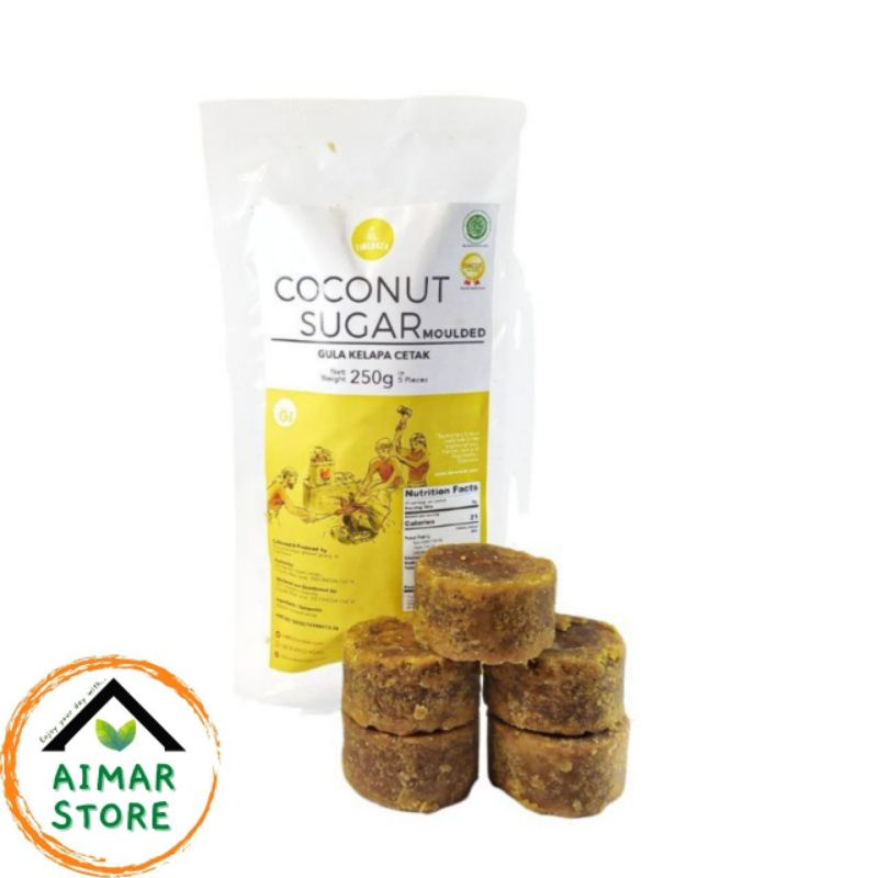 

Timurasa Coconut Sugar Moulded 250gr / Gula Kelapa isi 5 pc