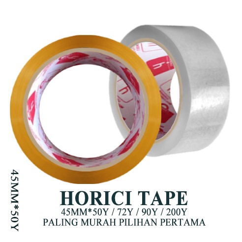 Murah Super Clean 45mmx50Y  LAKBAN BENING dan Coklat HORICI TAPE DAN HOKI TAPE/ KATER-KECIL DAN ISOLASI