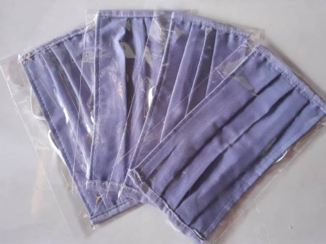 Masker kain/masker kain polos/masker bahan OXFORD/masker hijab/masker