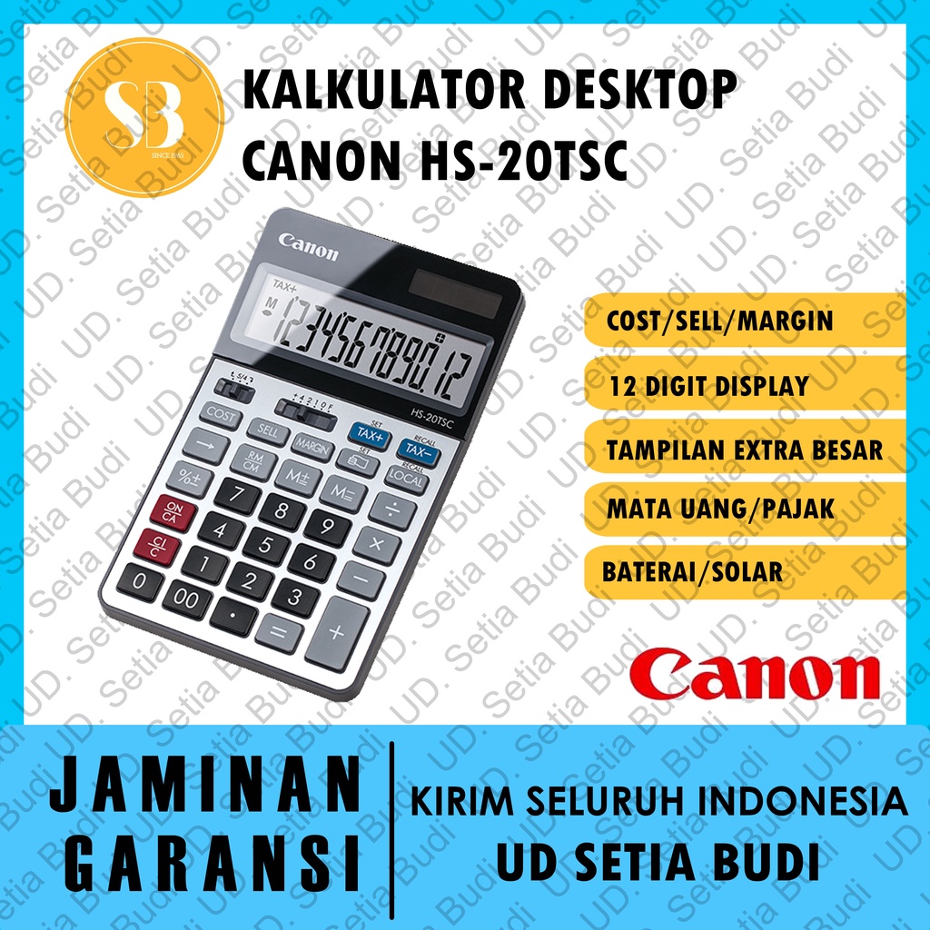 Kalkulator Desktop CANON HS-20TSC Asli dan Bergaransi