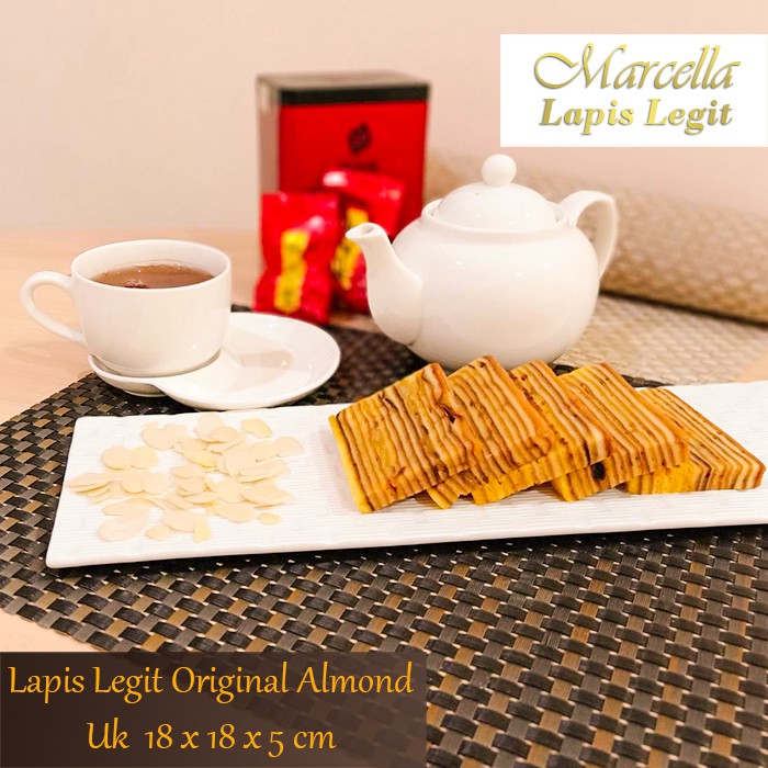 

Kue Lapis MARCELLA LAPIS LEGIT Original Almond Size 18x18x5cm