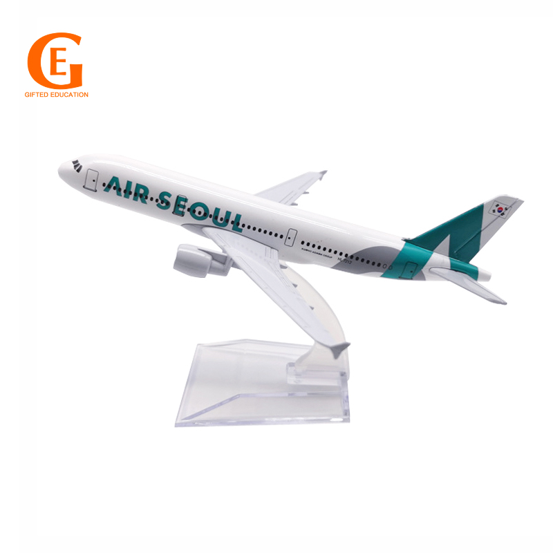 Seoul A320 Model Pesawat Terbang Airbus 320 Die-cast Metal Penumpang 16CM