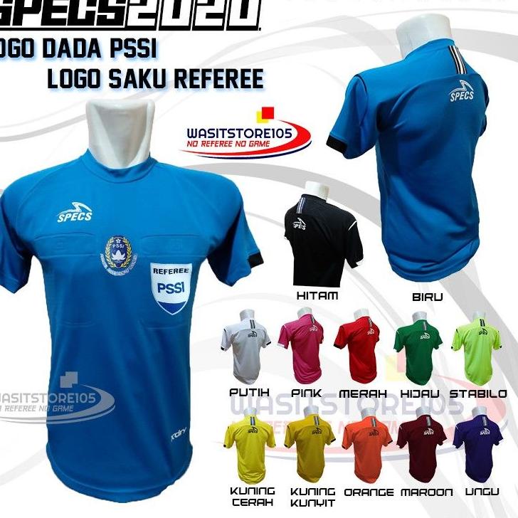 Terbaik.. Baju wasit SPECS 2021 logo DADA PSSI dan logo SAKU REFEREE ( harga baju saja )
