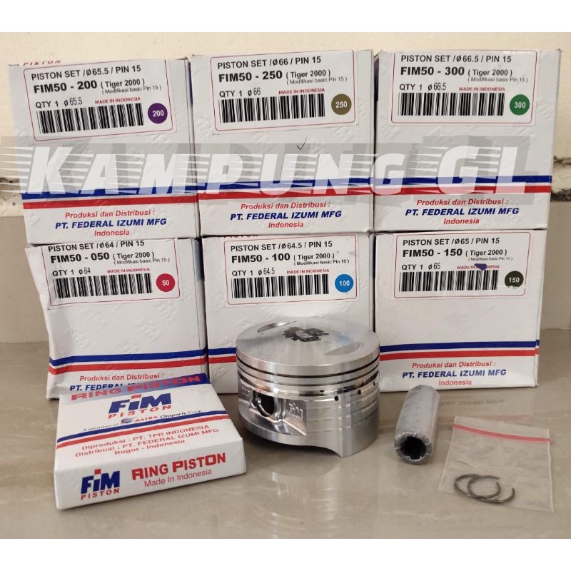 Piston Kit FIM Tiger FIM50 STD OS 0/50/100/150/200/250/300