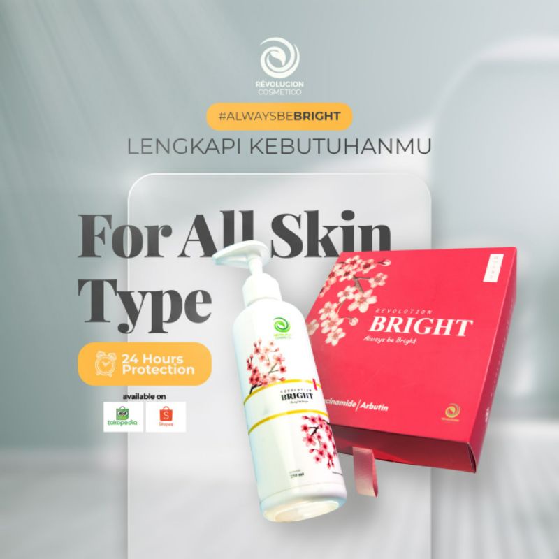 100% ORIGINAL REVOLUTION BRIGHT WHITENING / BODY LOTION