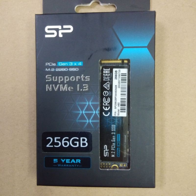 Silicon Power A60 SSD 256GB M.2 NVMe PCIe Gen 3x4