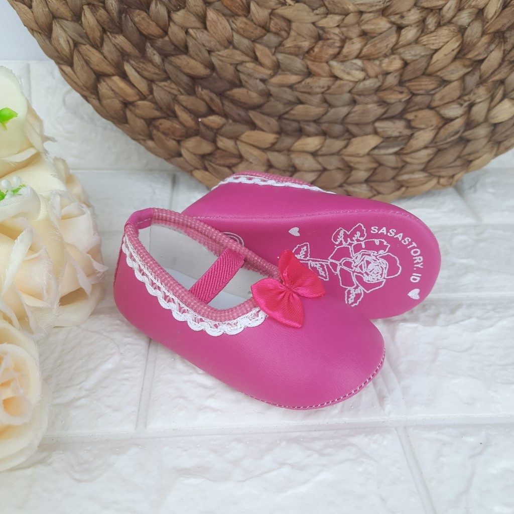 [TAMAN SEPATUKU] SEPATU TRENDY MURAH BALET BAYI PREWALKER ANAK PEREMPUAN PITA LUCU APX03