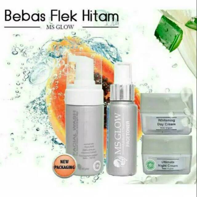 Paket MS GLOW FLEK HITAM