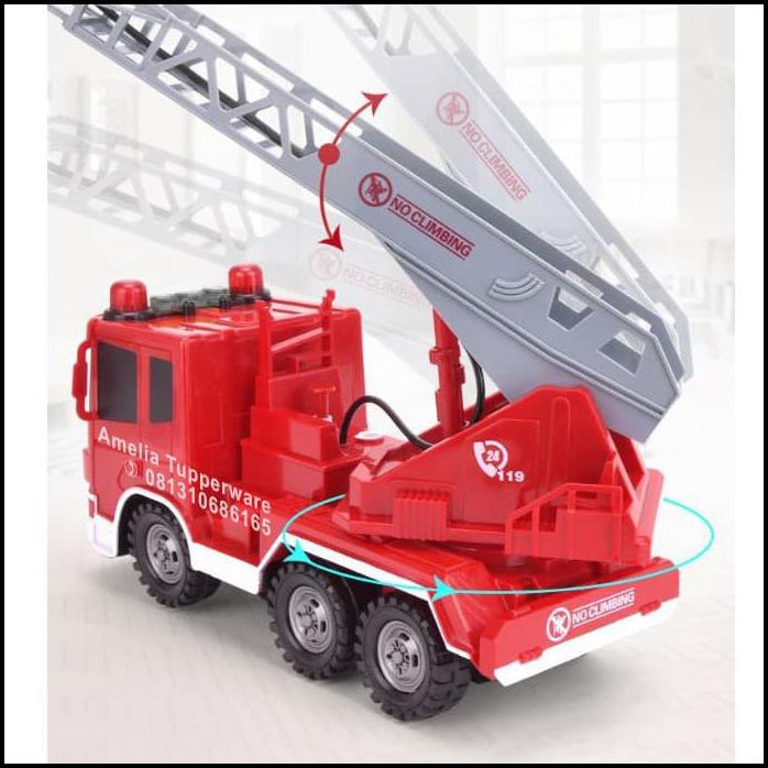 New Rc Pemadam Kebaran Besar Fire Truck Engine Mobil Mainan Mobilan Crane
