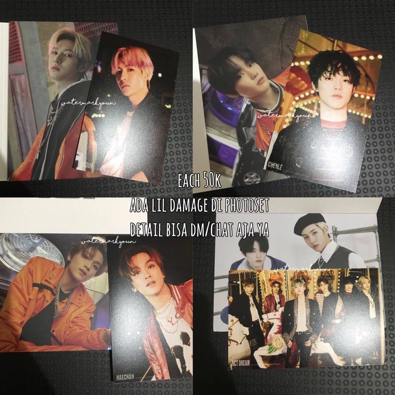 [BACA DESC] nct dream reload good postcard photoset renjun chenle haechan
