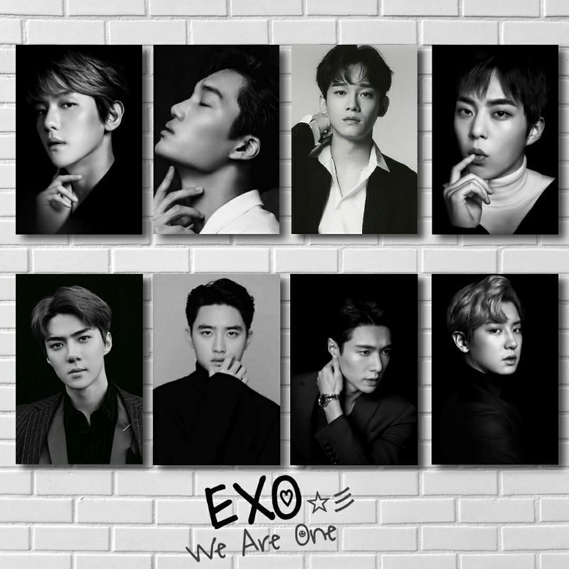 POSTER KAYU EXO/ Walldecor KPOP/Hiasan dinding/pajangan/kado ultah/homedecor/hiasan dinding KPOP EXO