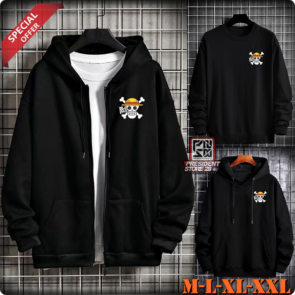 Crewneck / HOODIE ANIME / Sweater Hoodie One piece / Sweater Anime Pria Wanita Bahan Tebal size M L XL XXL