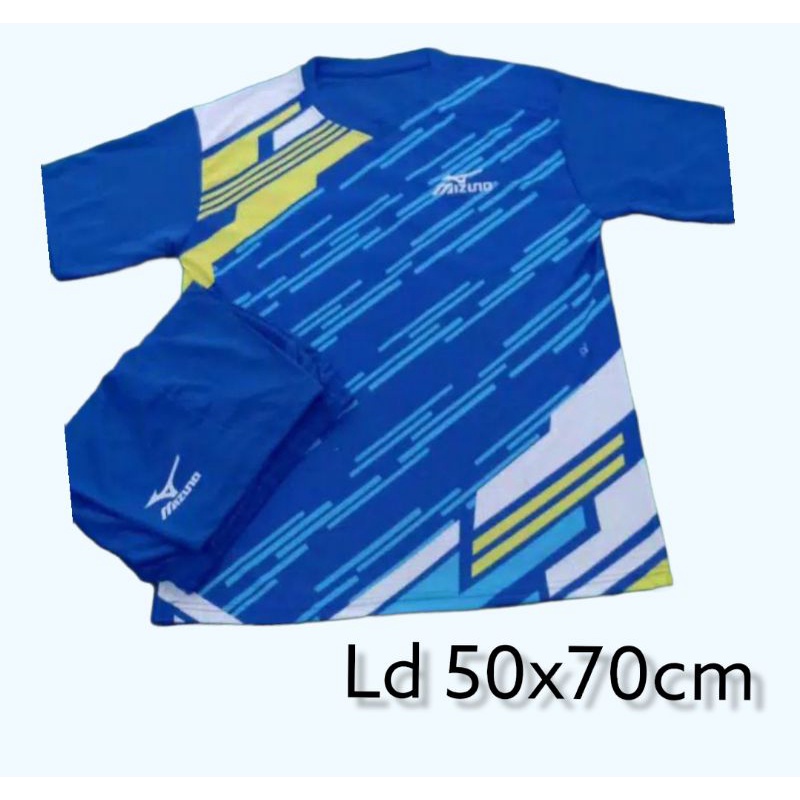 stelan Baju Volly dewasa /Jersey Volly/kaos bulutangkis/ Baju Olahraga printing Mizuno