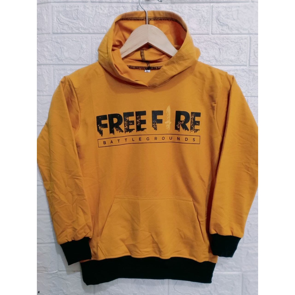 Jaket / Hoodie / Sweater Anak Free Fire Bahan Fleece Cotton Tebal Kualitas Premium 7-8 TAHUN-7