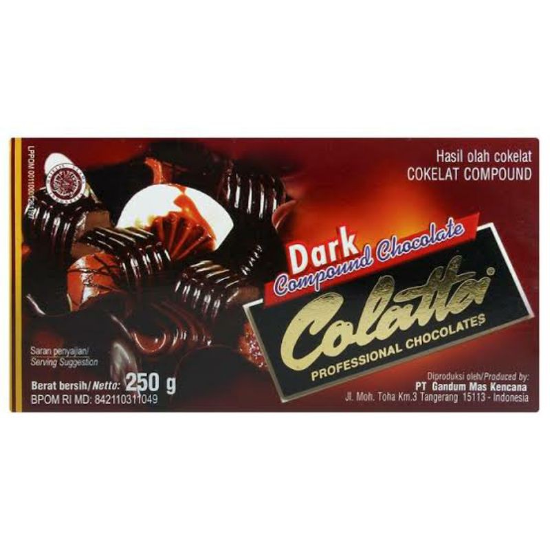 

colatta dark coklat batang 250gr