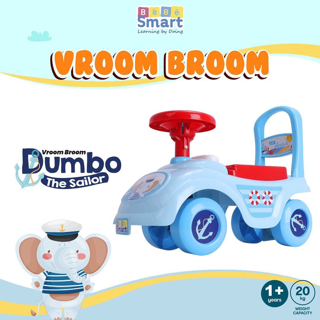 BEBE SMART RIDE ON VROOM BROOM / MAINAN MOBIL ANAK