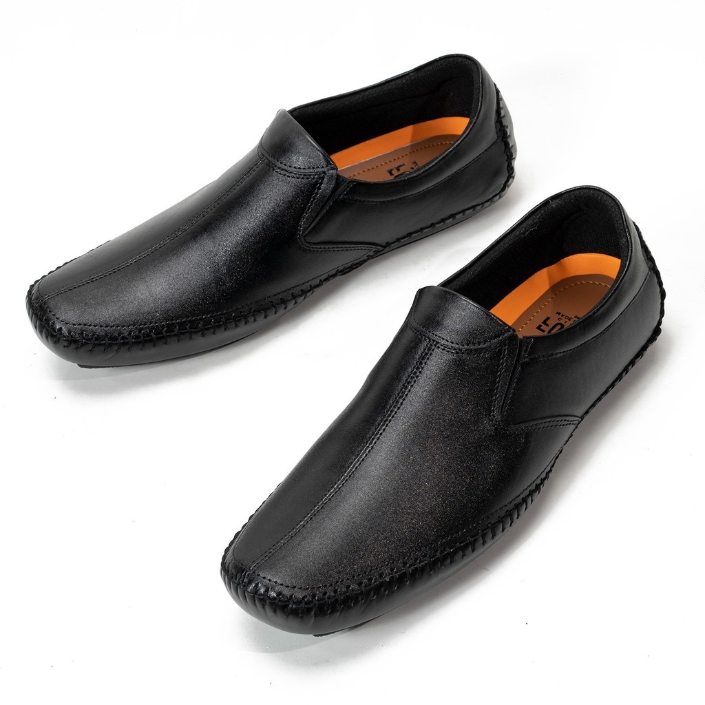 Sepatu Casual Pria Slip On Kulit Asli Original Fordza RCN001