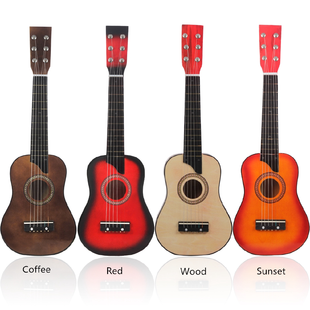 Gitar Akustik Basswood 25 Inci Dengan Senar Pick