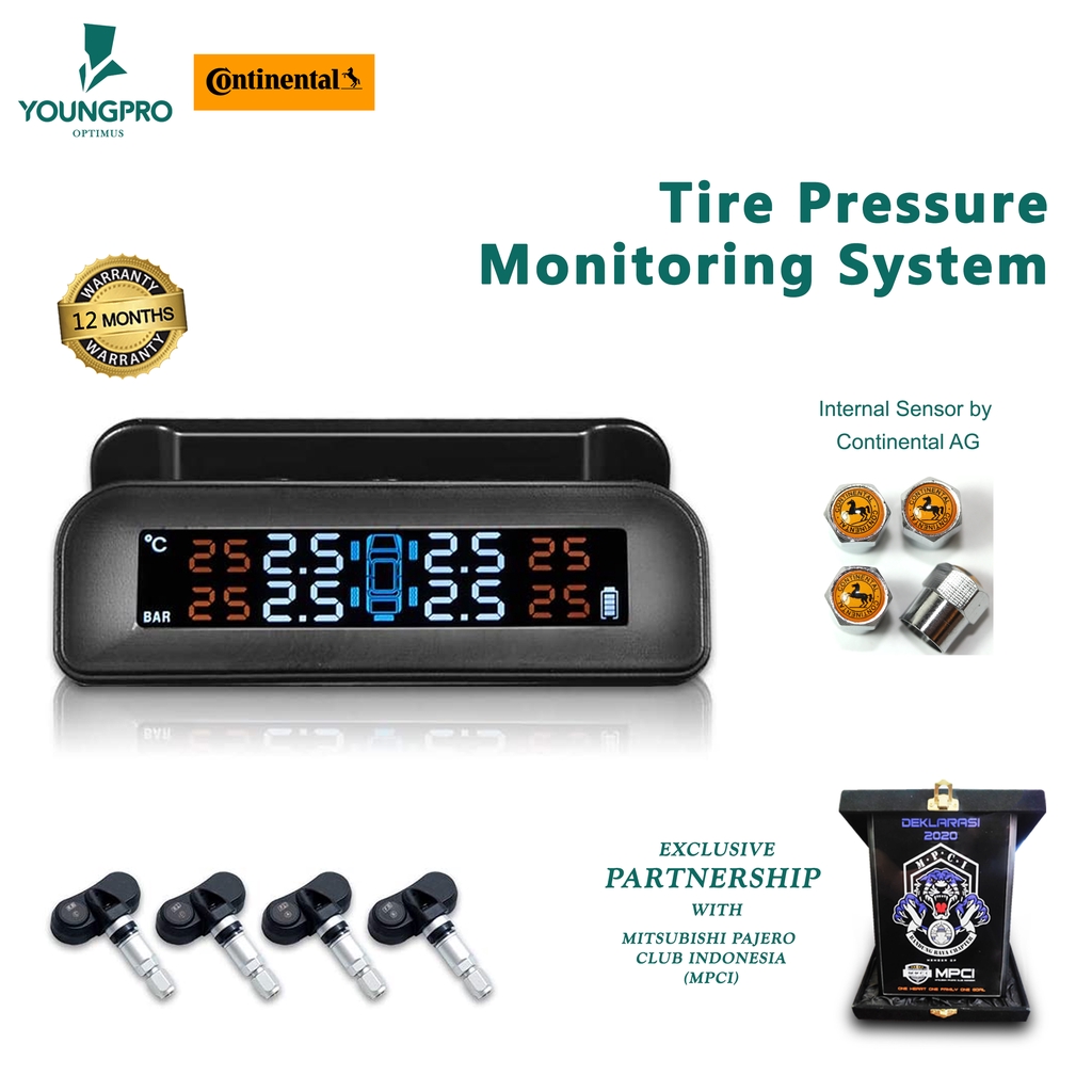 BERGARANSI!! YOUNGPRO SOLAR TPMS SOLAR C240i C260 ​​C270 C500 Tyre Pressure Monitoring System