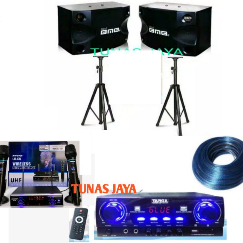 PAKET KARAOKE SPEAKER BMB 8 INCH PAKET SOUND SYSTEM KARAOKE