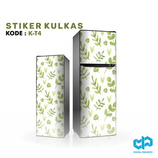  Stiker  Kulkas  1 Pintu  2  Pintu  Tropical Kaktus  Bisa Custom 