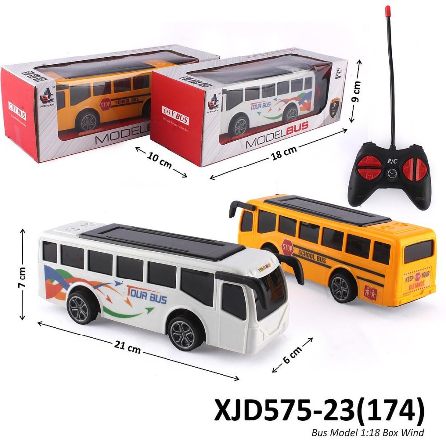 MWN Mainan RC Remot Model Bus 1:18 No.XJD575-24