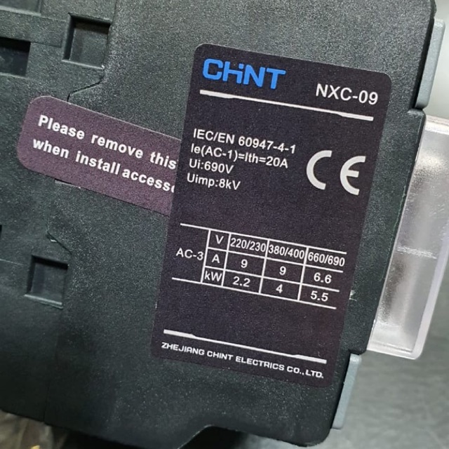 Contactor chint nxc-09