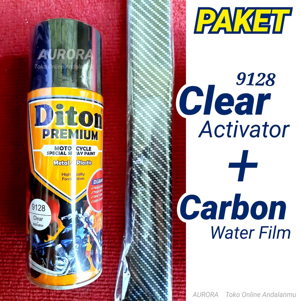 PAKET Diton Premium Clear Activator 9128 + Carbon Water Film