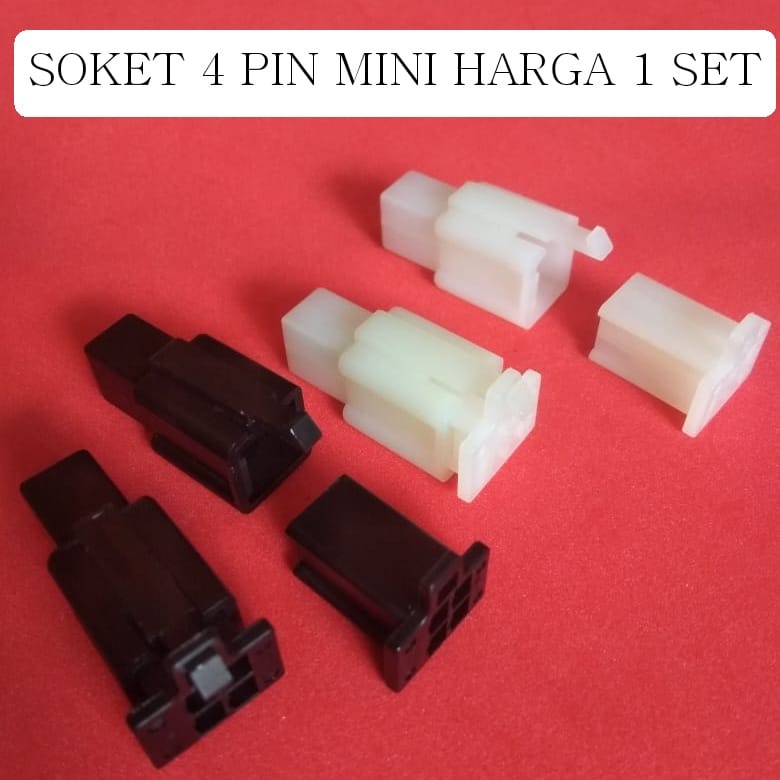 Soket 4 Pin Mini sepasang male female/ 1set