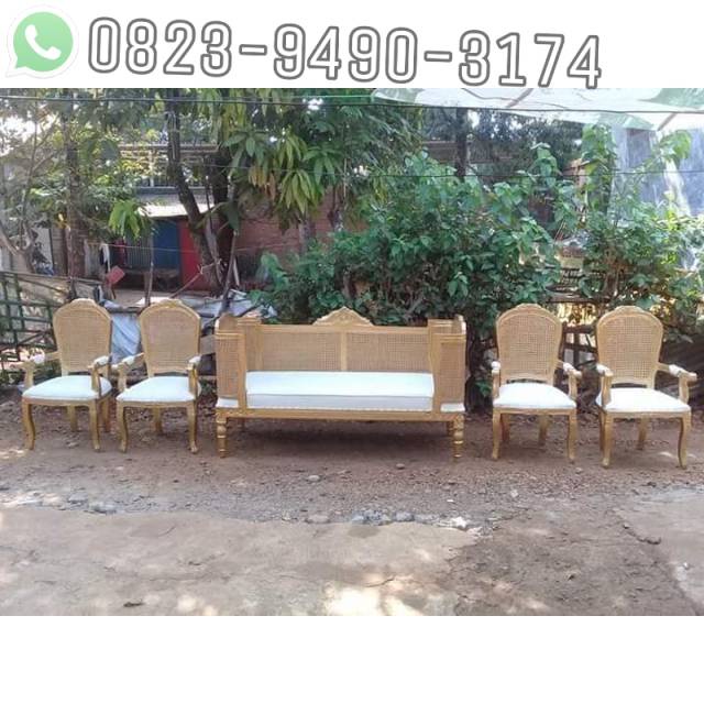 Kursi cantik / Set Kursi Pelaminan Doyok Rotan Harga Murah Kursi pelaminan terbaru