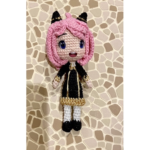 boneka rajut anya forger amigurumi spy family