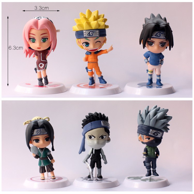 Mainan Action Figure Anime Naruto Uzumaki Hatake Kakashi 18 / 19 Q Version Bahan PVC Ukuran 7CM Untuk Hadiah