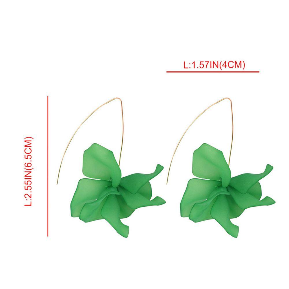 Anting Tusuk LILY Elegan Rantai Panjang Wanita Motif Bunga