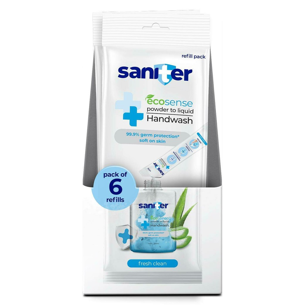 SANITER Hand Wash Powder To Liquid Starter Kit Nourishing Clean Kuman Bakteri Sabun Cuci Tangan