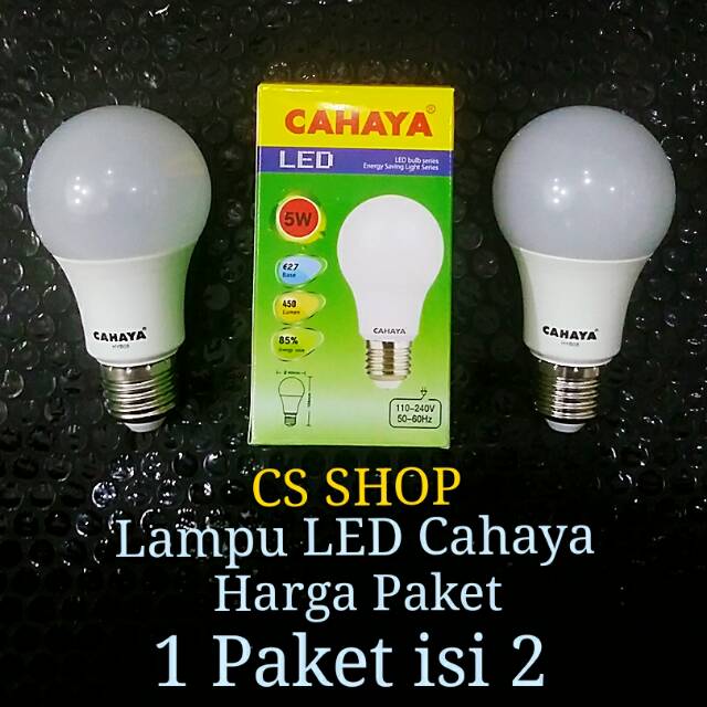 Lampu LED 5 watt paketan 2 pcs