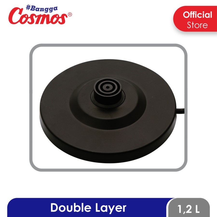 COSMOS Teko Listrik 1,2 Liter Kettle CTL 210 B - Hitam - Garansi Resmi 1 Tahun