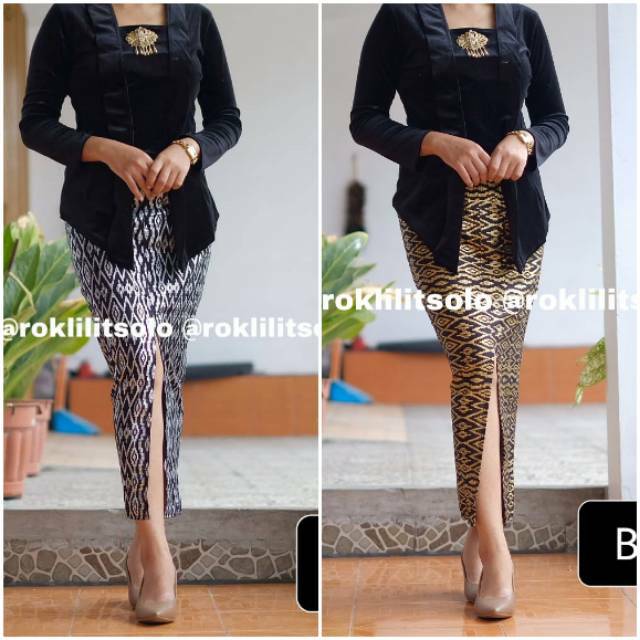 Rok span belah / Kamen rok bahan katun prada / Rok belah depan / Rok span kondangan  wisuda
