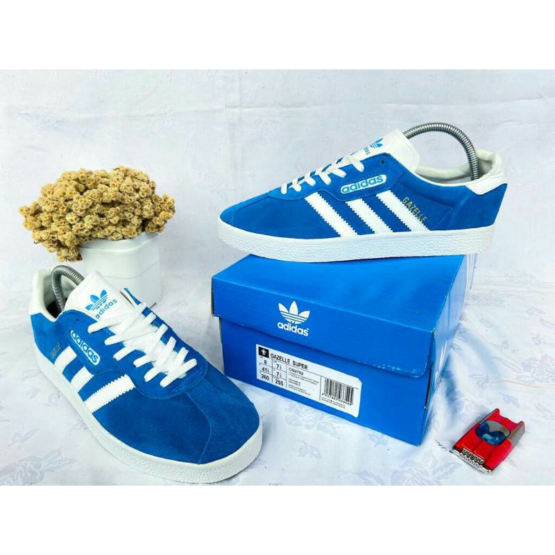 Adidas Gazelle super blue white