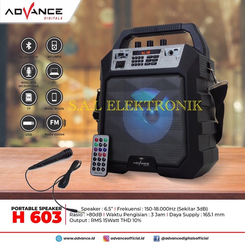 Speaker Portable Advance H 603