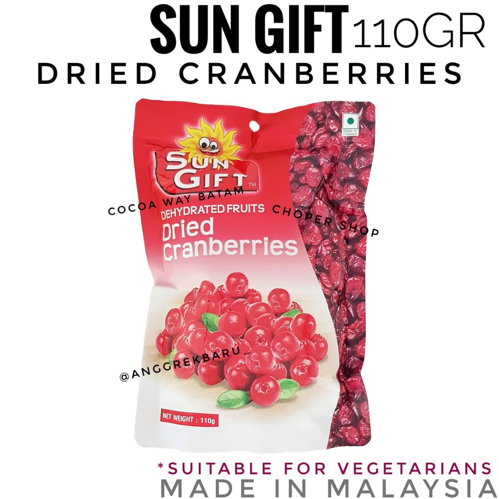 

Sun Gift Dried Cranberries Manisan 110gram
