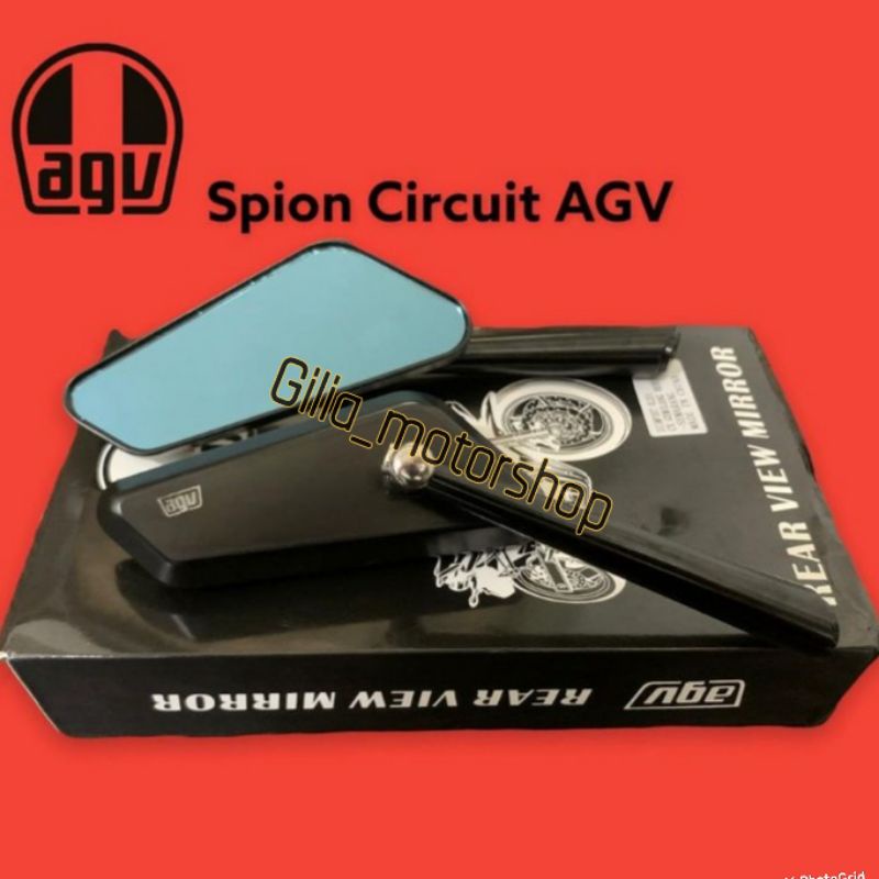 Spion Circuit Sircuit AGV Racing Cnc Mirror Biru Universal Nmax PCX Vario Scoopy Beat