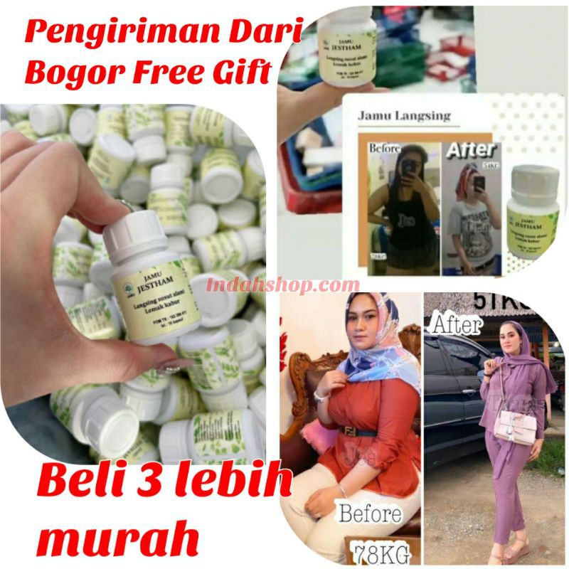 PROMO VIRAL Jamu Langsing Jestham BPOM/ Jamu Langsing Susut Lemak/ jamu LANGSING Herbal