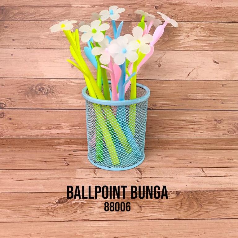 

☋qw Baru❅ (ISI 12PCS) PULPEN GEL KARAKTER BUNGA LUCU BERKUALITAS 34 ❇
